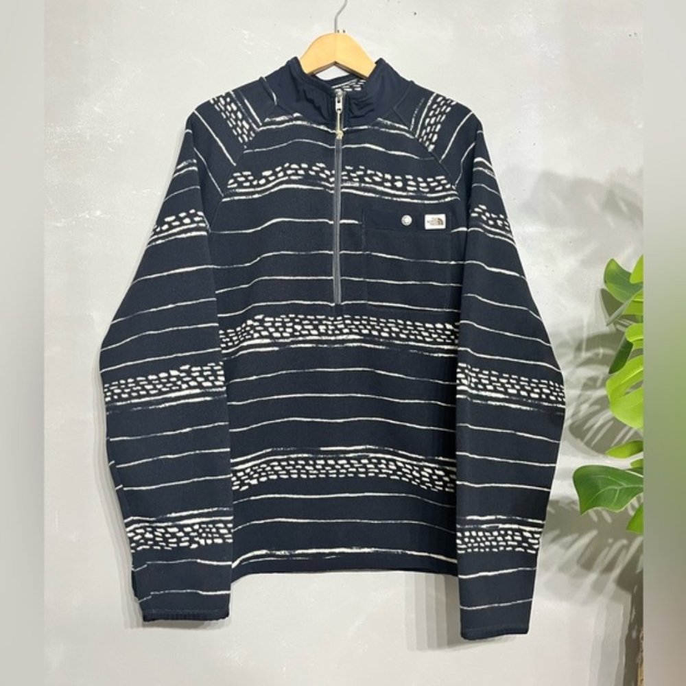 THE NORTH FACE | Men’s Printed Gordon Lyons ¼-Zip blue southwest Aztec- Large
